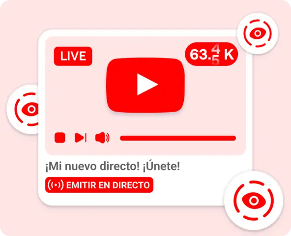 YouTube Espectadores live