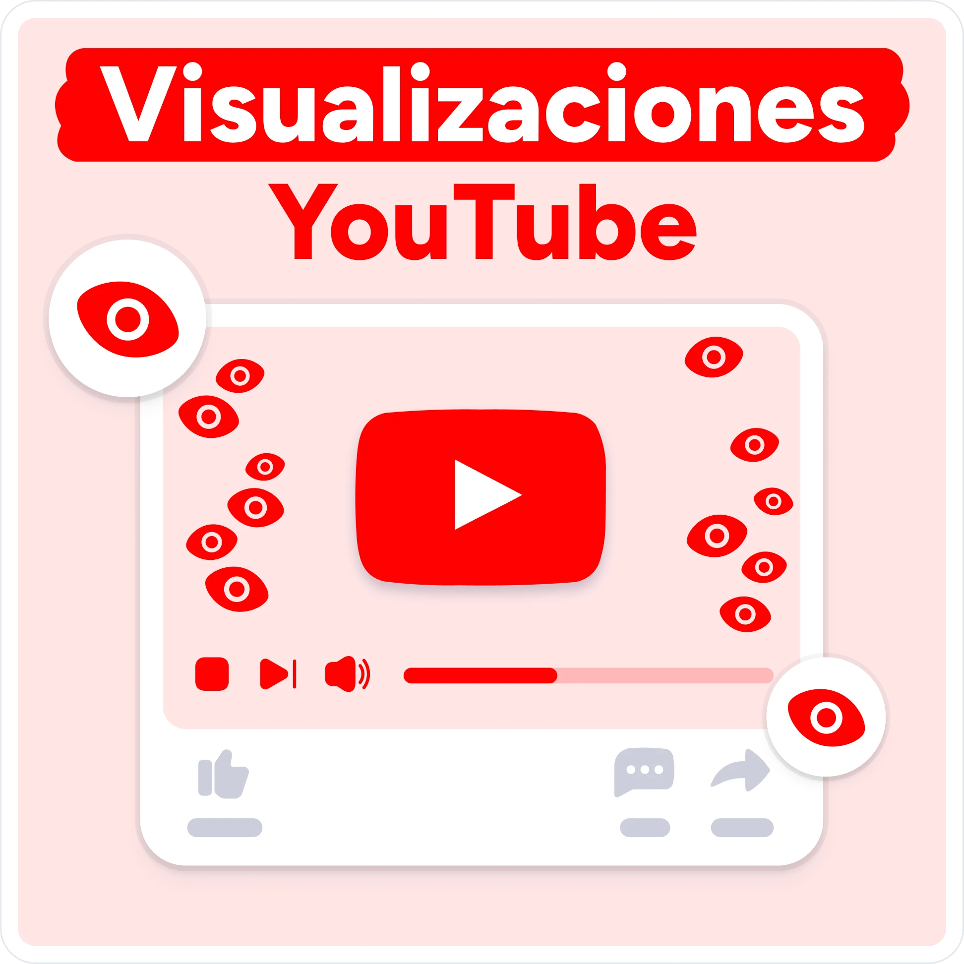 Comprar visualizaciones de YouTube Mockup