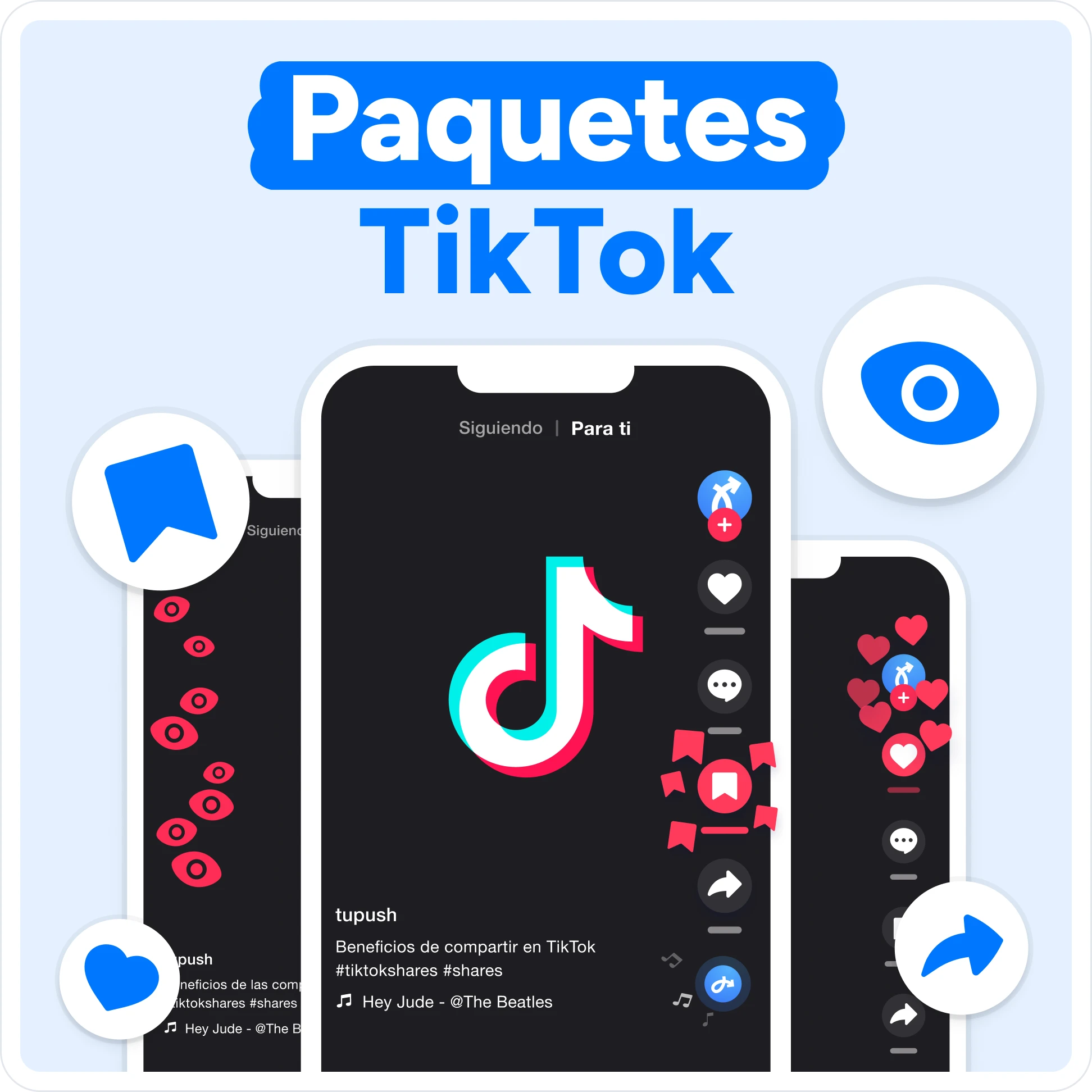 Comprar paquetes de TikTok Mockup
