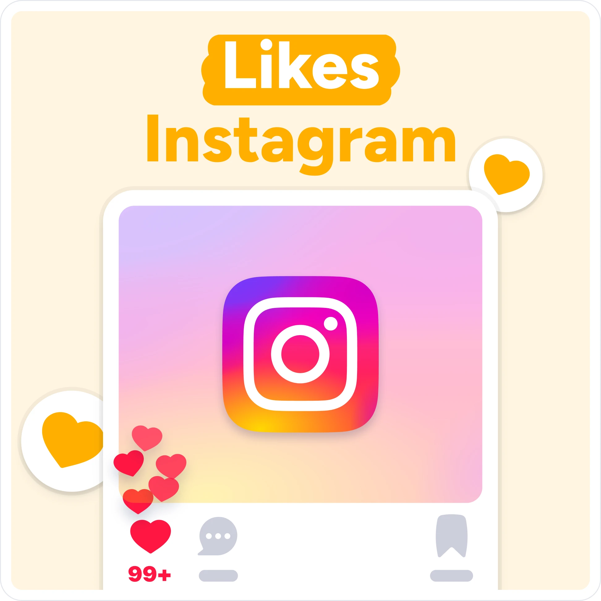 Comprar likes de Instagram Mockup