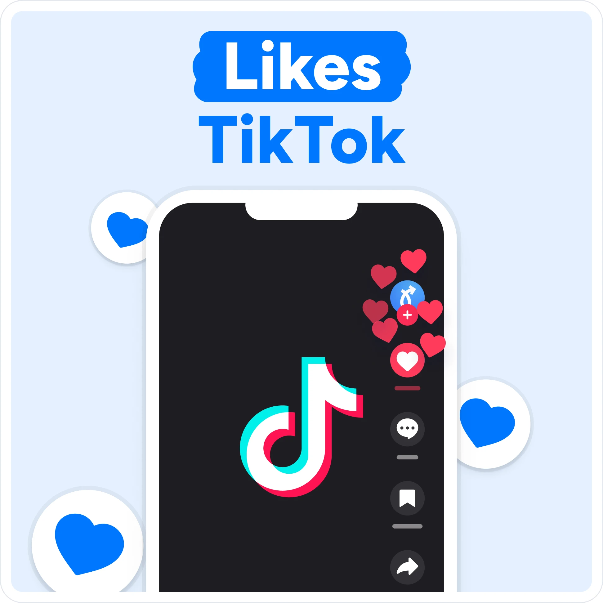 Comprar likes de TikTok Mockup