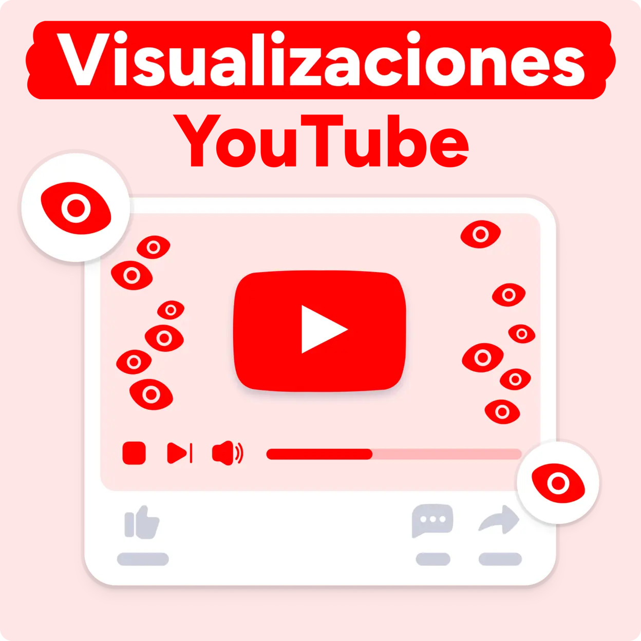 Comprar visualizaciones de YouTube Mockup