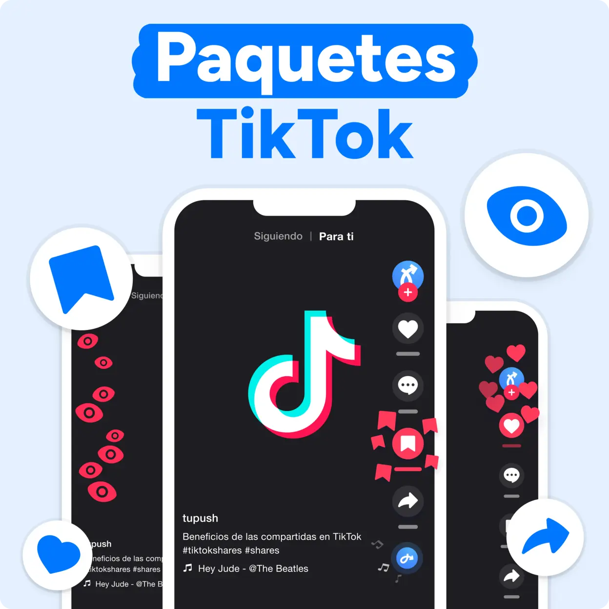 Comprar paquetes de TikTok Mockup