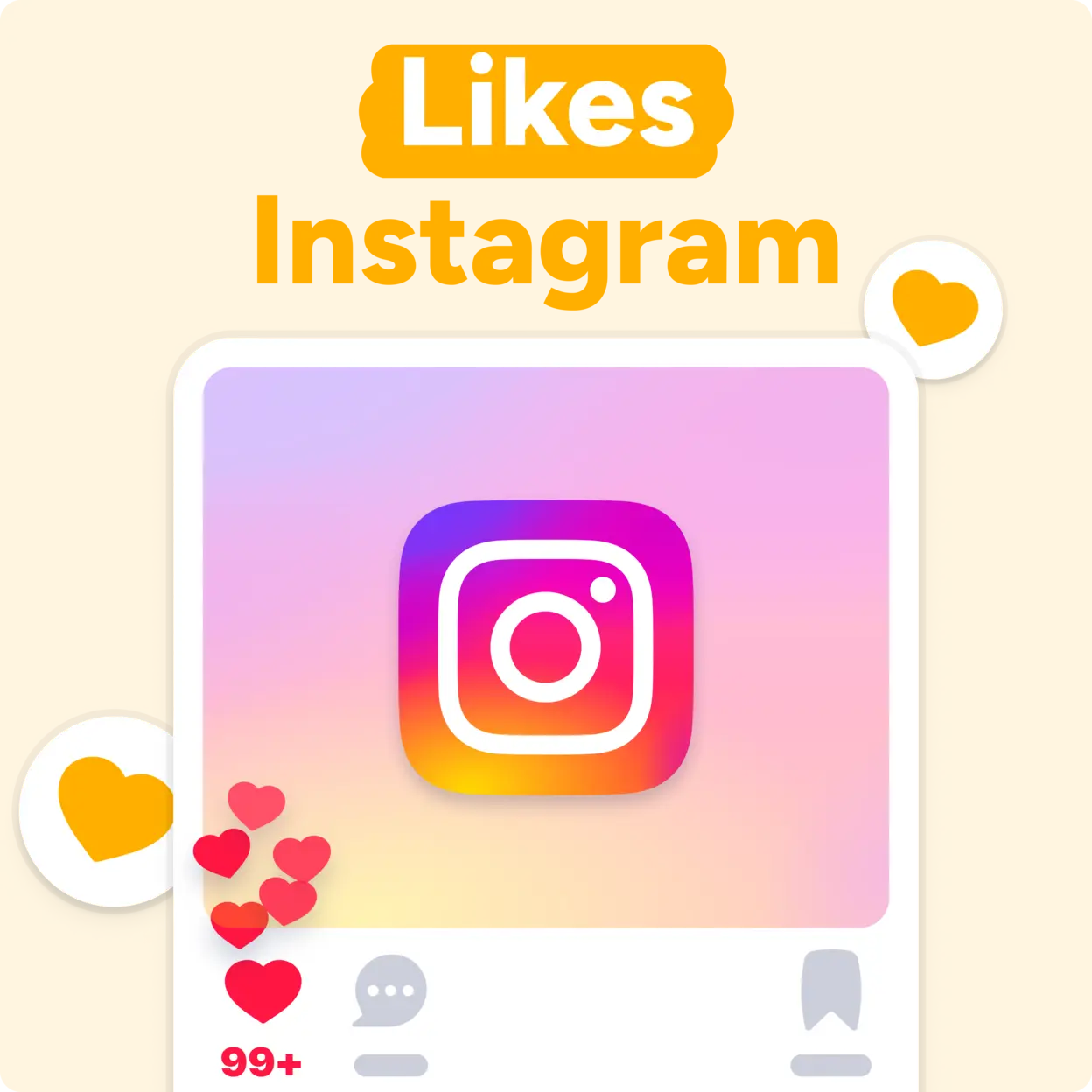 Comprar likes de Instagram Mockup