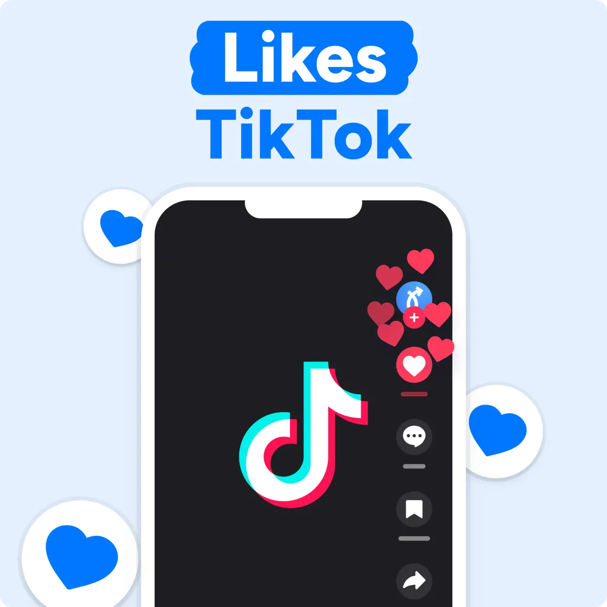 Comprar likes de TikTok Mockup
